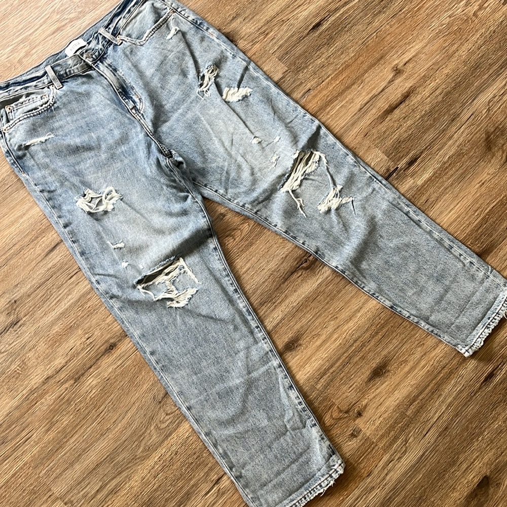 Pistola Presley ‘90s Roller Distressed Light Wash High Rise Jeans - Picture 5 of 8